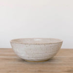 KJ Pottery Cereal Bowl Speckled White | Made In Washington | Stoneware All Purpose Bowl | Locally Made In Spokane