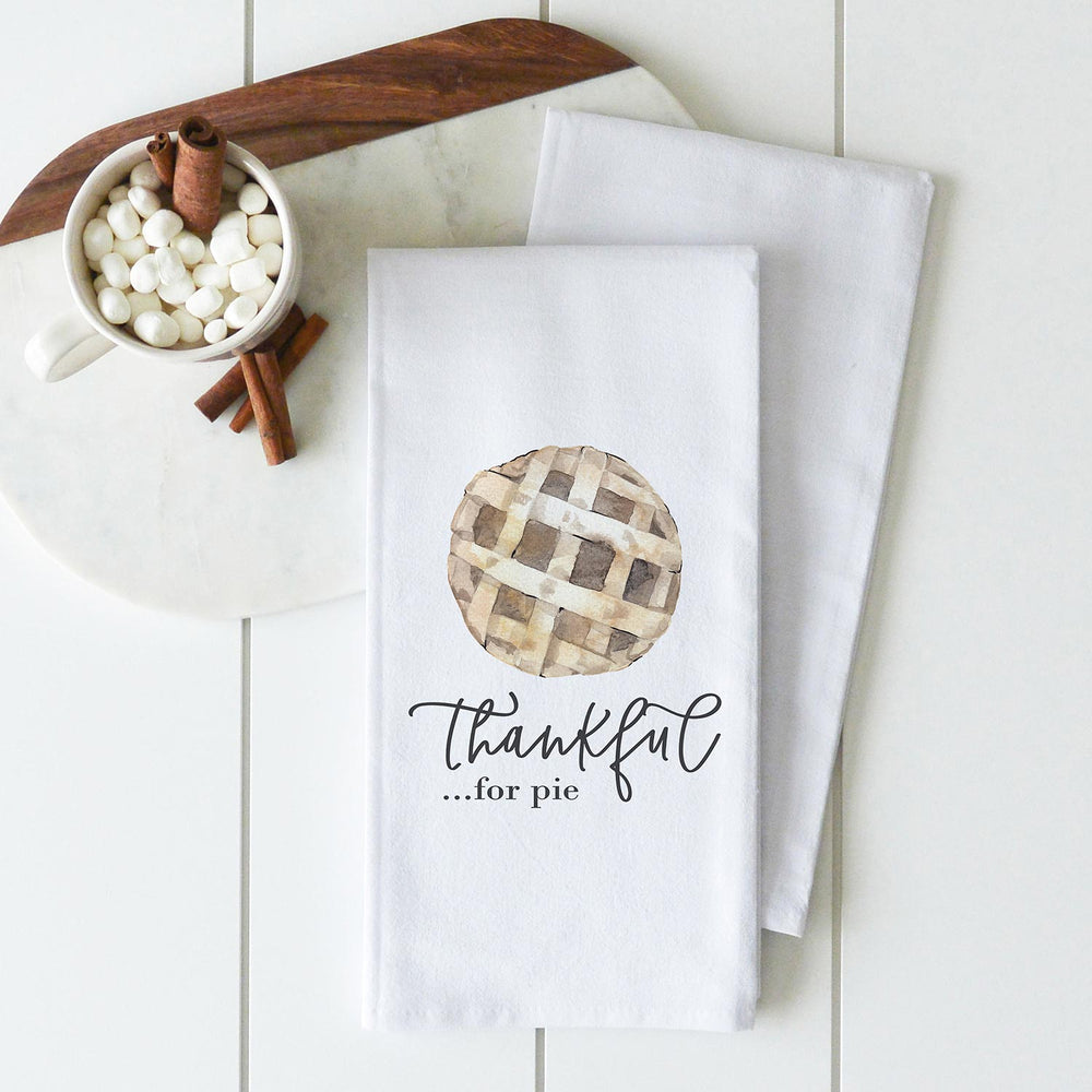 Porter Lane Home Thankful For Pie Tea Towels | Made In Washington | Local Dish Towels