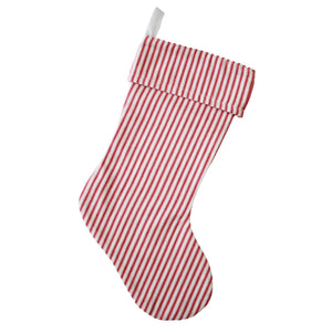 Porter Lane Home Red Ticking Christmas Stockings | Made In Washington | Stocking For Your Mantle