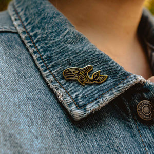 Eighth Generation Orca Enamel Pin | Made In Washington | PNW Whale Icon