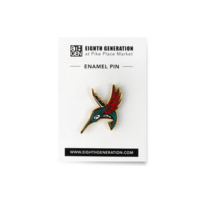 Eighth Generation Hummingbird Enamel Pin | Made In Washington | PNW