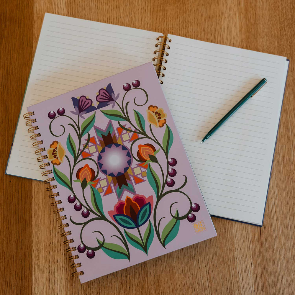 Eighth Generation Spring Sunrise Spiral Notebook | Made In Washington | Inspired Natives From The Snoqualmie Tribe