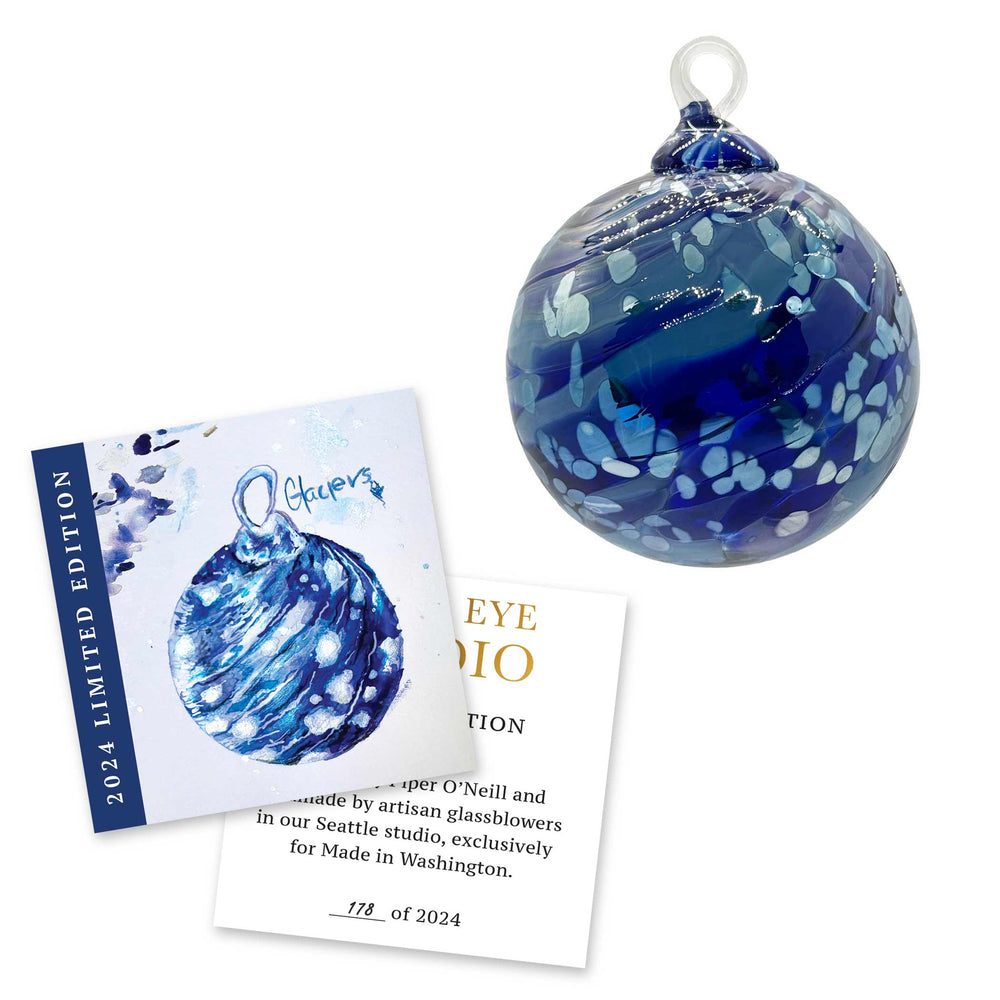 2024 Limited Edition Ornament Glaciers | Made in Washington | Christmas Ornament