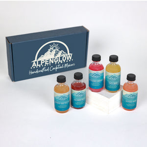 Alpenglow Cocktail Mixers Sampler Gift Set | Made In Washington | Home Bartending