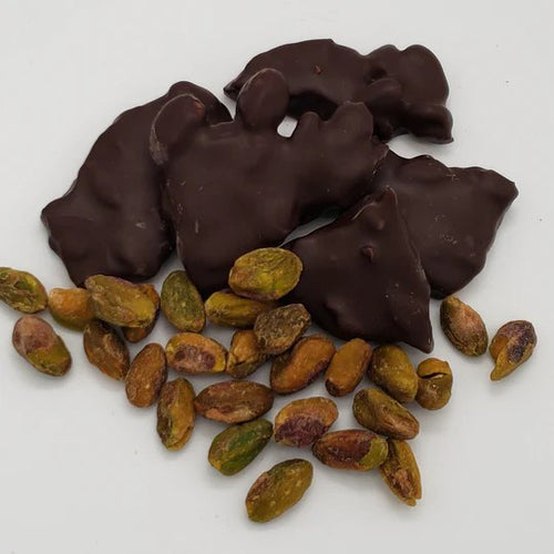 Lanier's Fine Candies | Made In Washington | Dark Chocolate Pistachio Brittle | Made In Seattle