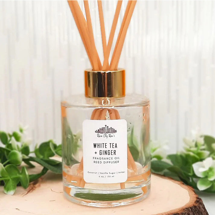 Rain City Rae's White Tea and Ginger Reed Diffuser | Made In Washington