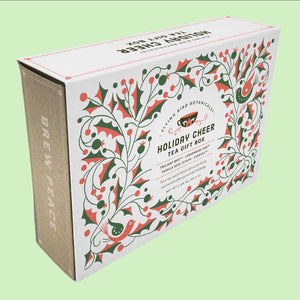 Flying Bird Botanicals Holiday Cheer Tea Gift Box | Made In Washington | Tea Sampler Gift box