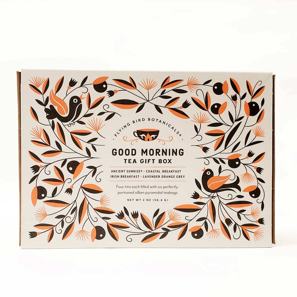 Flying Bird Botanicals Good Morning Tea Gift Box | Made In Washington | PNW Tea  | Gift For Tea Lovers