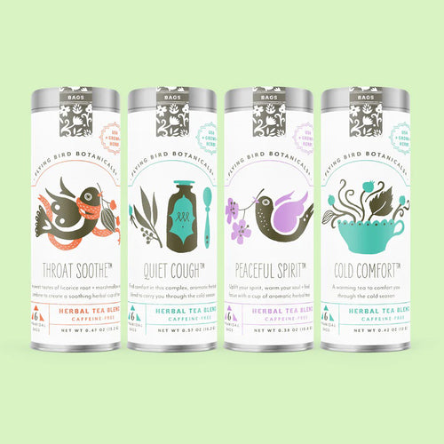 Flying Bird Botanicals Winter Remedy Tea Gift Box | Made In Washington | Herbal Teas From The PNW For Tea Lovers