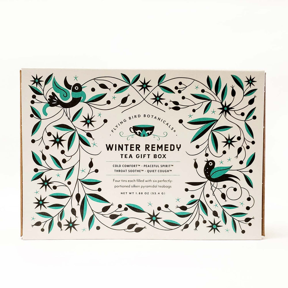 Flying Bird Botanicals Winter Remedy Tea Gift Box | Made In Washington | Herbal Teas From The PNW For Tea Lovers