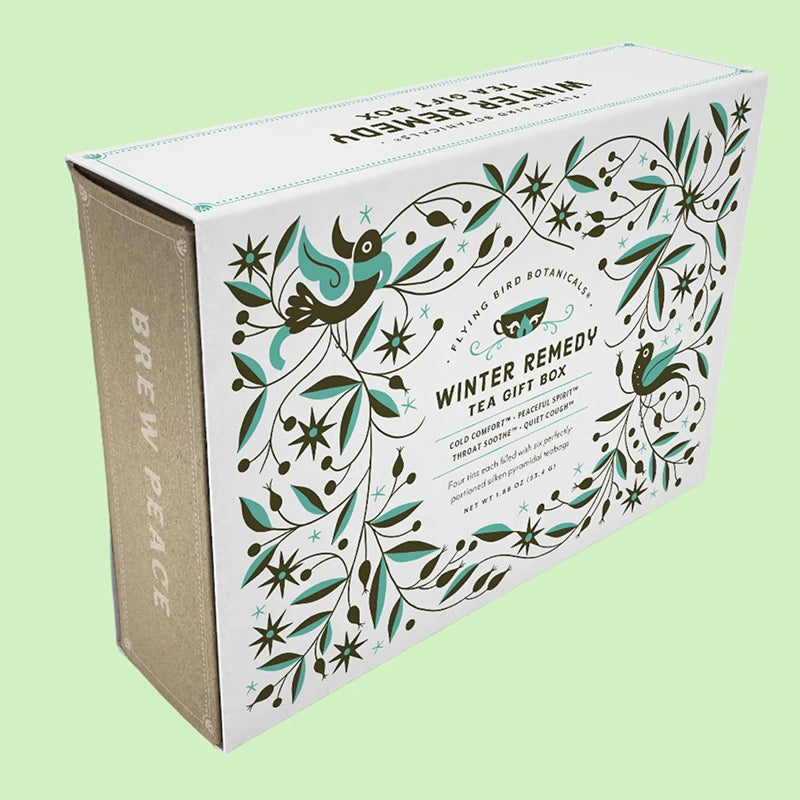 Flying Bird Botanicals Winter Remedy Tea Gift Box | Made In Washington | Herbal Teas From The PNW