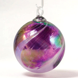 Glass Eye Studio Salish Sea Spray Blown Glass Round Ornament | Made In Washington