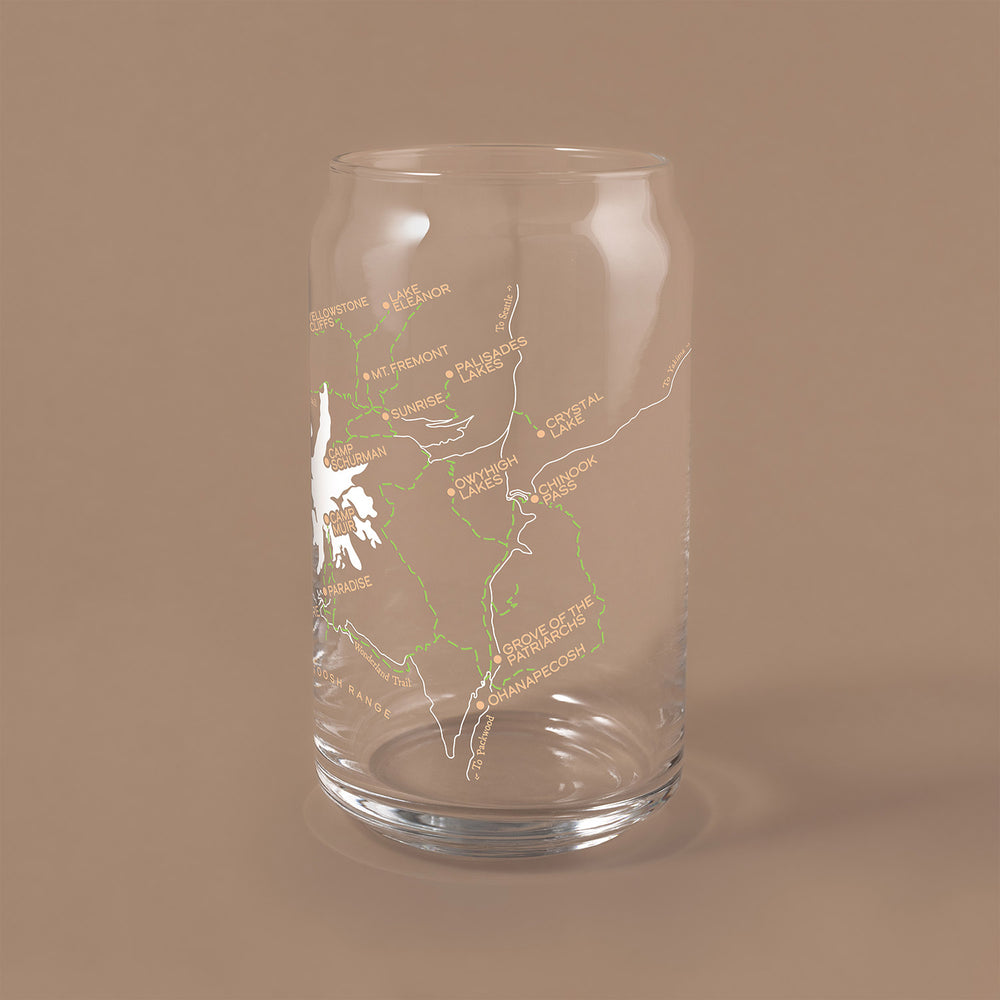 Narbo Mt Rainier The Can Tall Boy Beer Glass | Made In Washington | Beer Can Shaped Glassware | Local Gifts From The Pacific Northwest