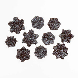 Dolcetta Artisan Sweets Dark Chocolate Peppermint Snowflakes | Made in Washington  | PNW Holiday Chocolate