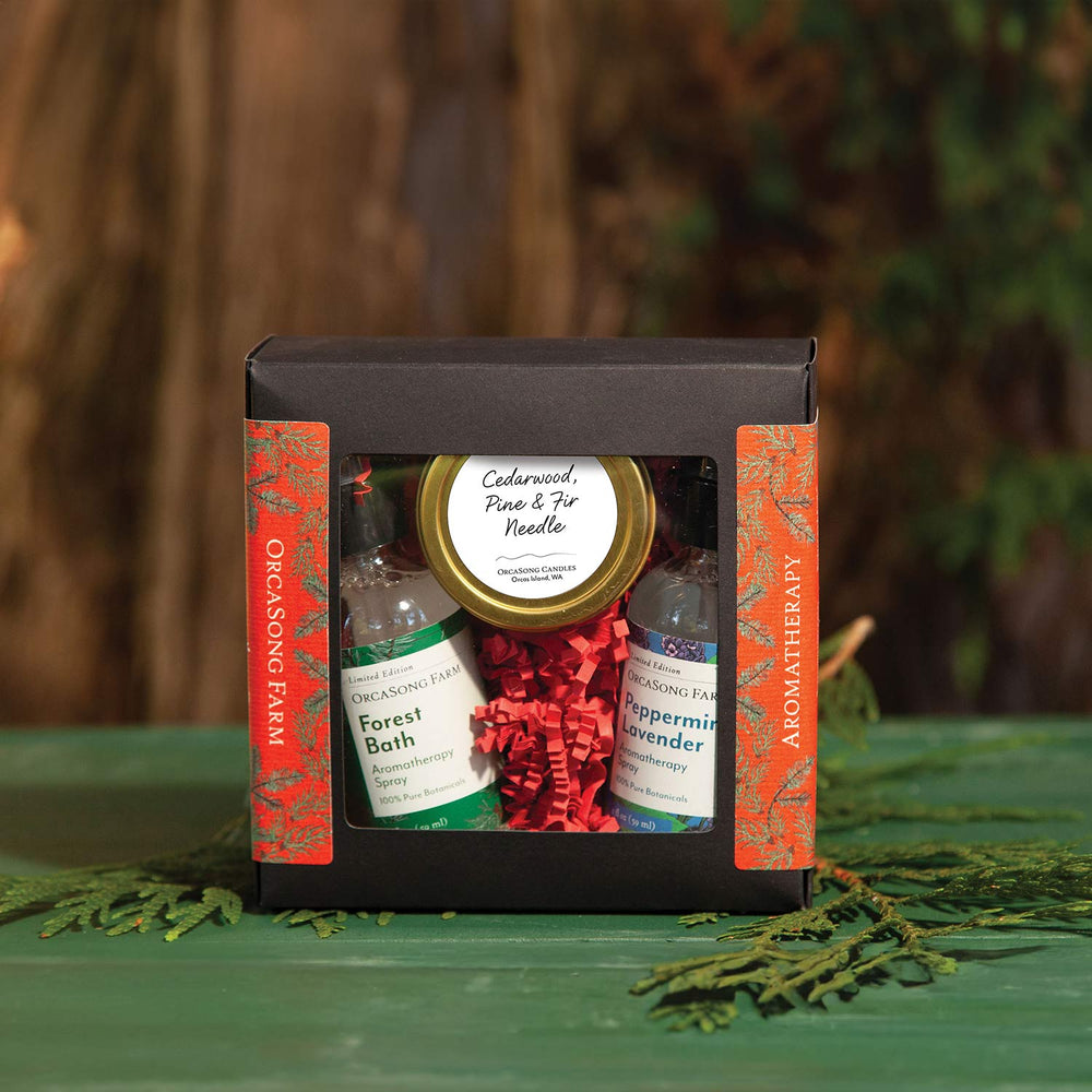 OrcaSong Farm Holiday Aromatherapy Gift Box | Made In Washington | PNW Gifts for the Spa Lover