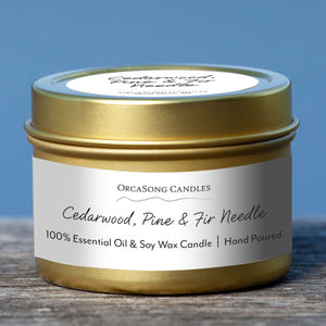 OrcaSong Farm Holiday Aromatherapy Gift Box | Made In Washington | PNW Gifts Cedarwood Pine & Fir Candle