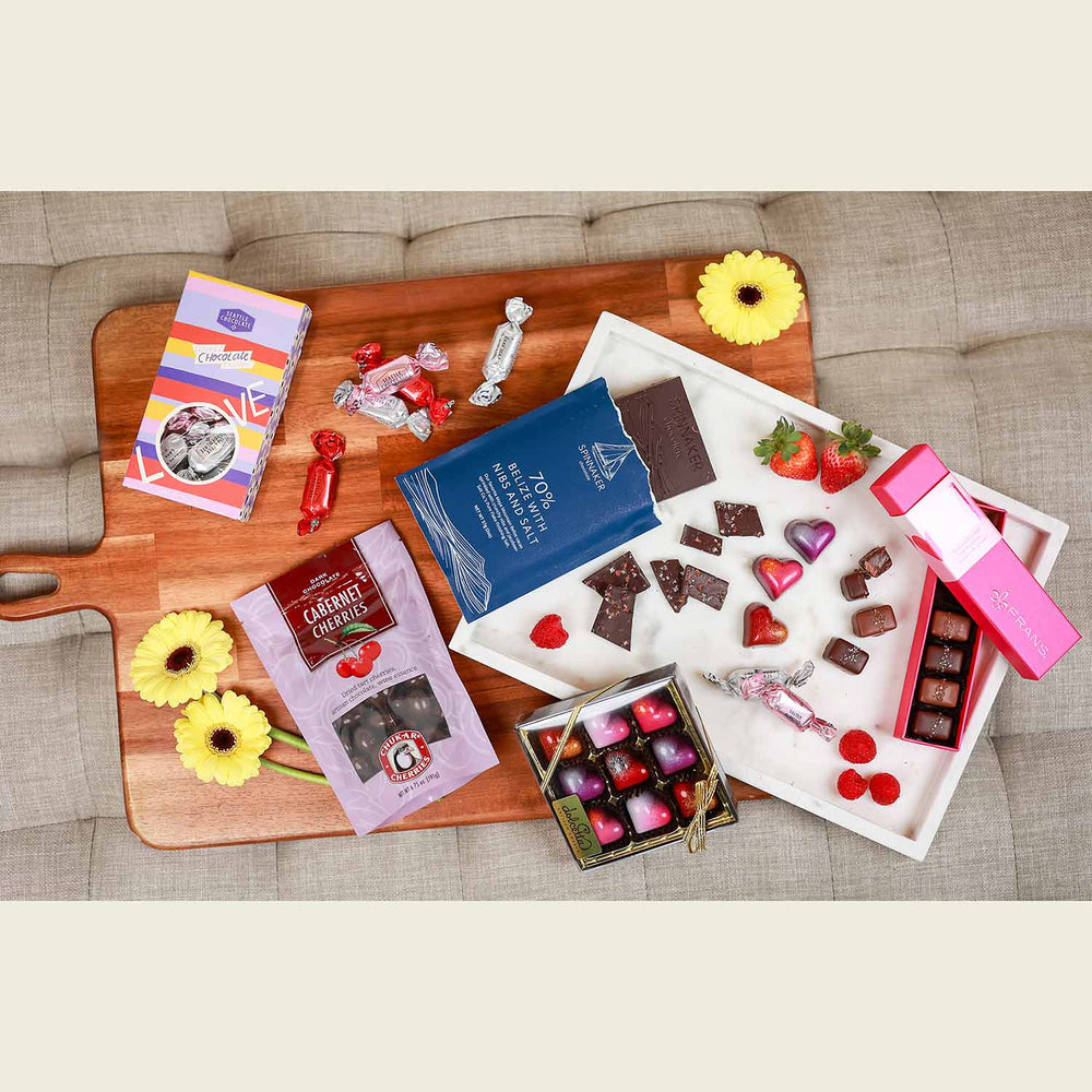 How Sweet It Is Chocolate Charcuterie Board Kit | Made In Washington | Valentine's Chocolate Charcuterie Board | Valentine's Chocolate Gift Box | Dessert Board