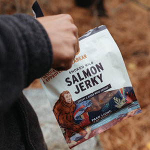 SeaBear Sasquatch Approved Wild King Salmon Jerky | Made In Washington | BigFoot Salmon Jerky | PNW Snacks & Gifts