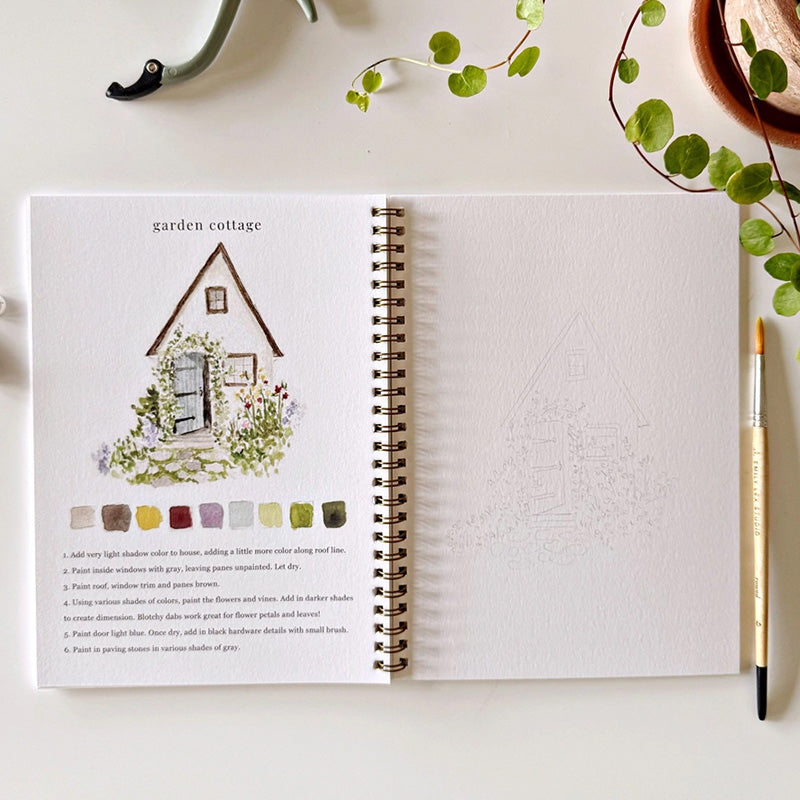 Emily Lex Studio Garden Watercolor Workbook | Made In Washington | PNW Gifts | Aspiring Artist Gifts | DIY Watercolor Book | Gifts From Gig Harbor