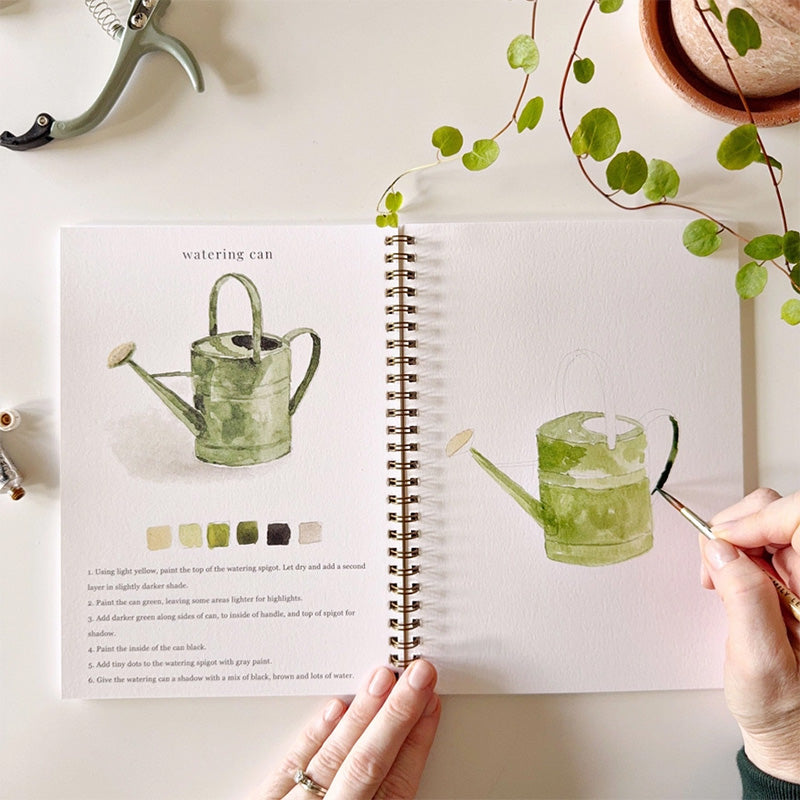 Emily Lex Studio Garden Watercolor Workbook | Made In Washington | Local PNW Gifts | Aspiring Artist Gifts | DIY Watercolor Book