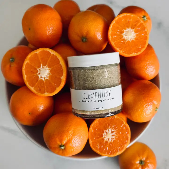 Handmade La Conner Clementine Exfoliating Sugar Scrub | Made In Washington | Spa Gifts