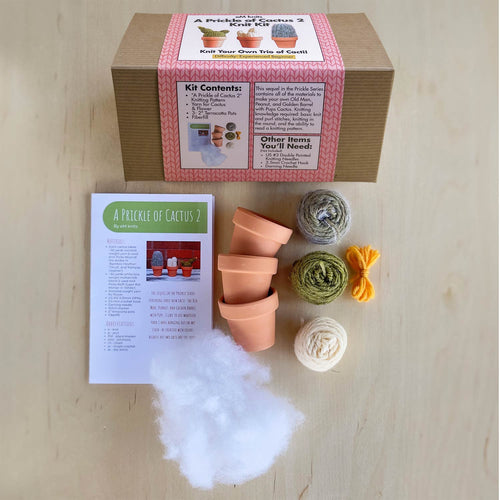 eM knits Knit Kit A Prickle of Cactus 2 | Made In Washington | DIY Kits | PNW Gifts