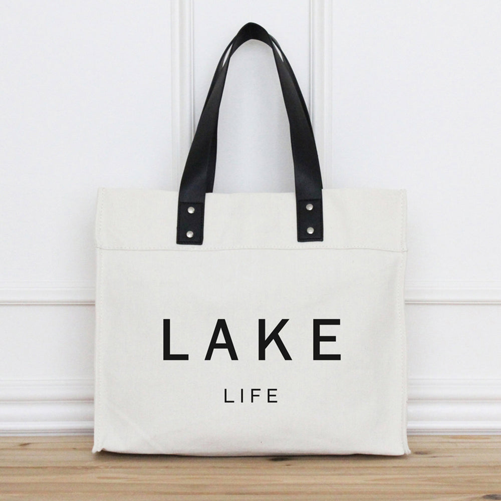 Porter Lane Home Lake Life Market Tote | Made In Washington | Tote Bag | Gifts For Friends | Thank You Gifts | Travel Gifts