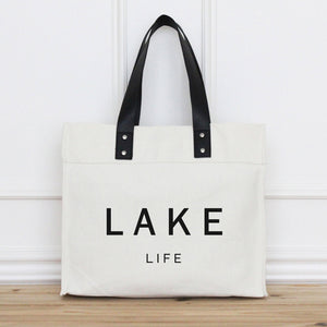 Porter Lane Home Lake Life Market Tote | Made In Washington | Tote Bag | Gifts For Friends | Thank You Gifts | Travel Gifts