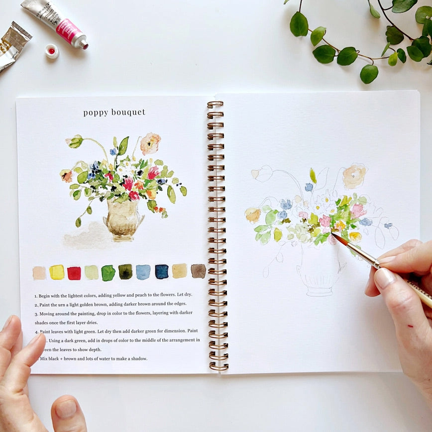 Emily Lex Studio DIY Bouquets Watercolor Workbook | Made In Washington | Gifts For Flower Lovers From The Pacific Northwest