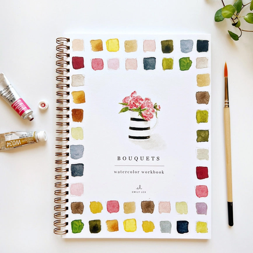 Emily Lex Studio DIY Bouquets Watercolor Workbook | Made In Washington | Artist Gifts From The Pacific Northwest