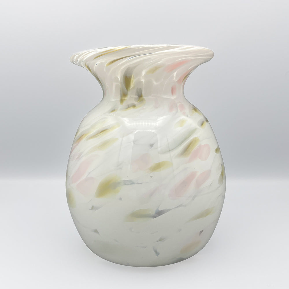 Blown Glass Seashell Flower Vase by PNW Glass | Made In Washington | Artisan Glass From The Pacific Northwest