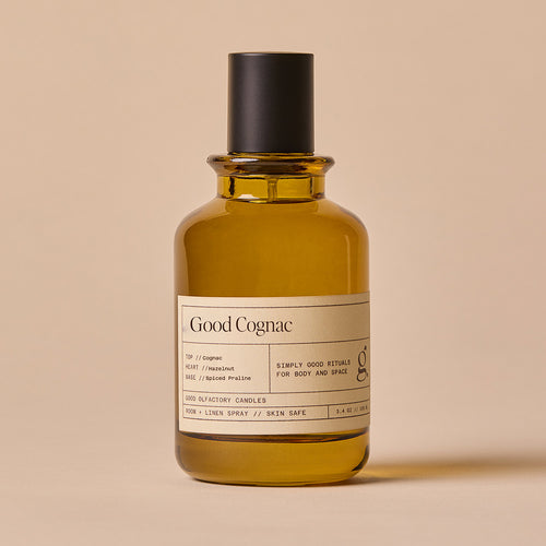 Good Olfactory Candles Good Cognac Linen Spray | Made In Washington | Local Gifts From The Pacific Northwest 