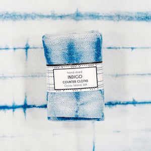 Natalie Menacho Indigo Dyed Counter Cloths | Made In Washington | Local Gifts From Orcas Island in the PNW