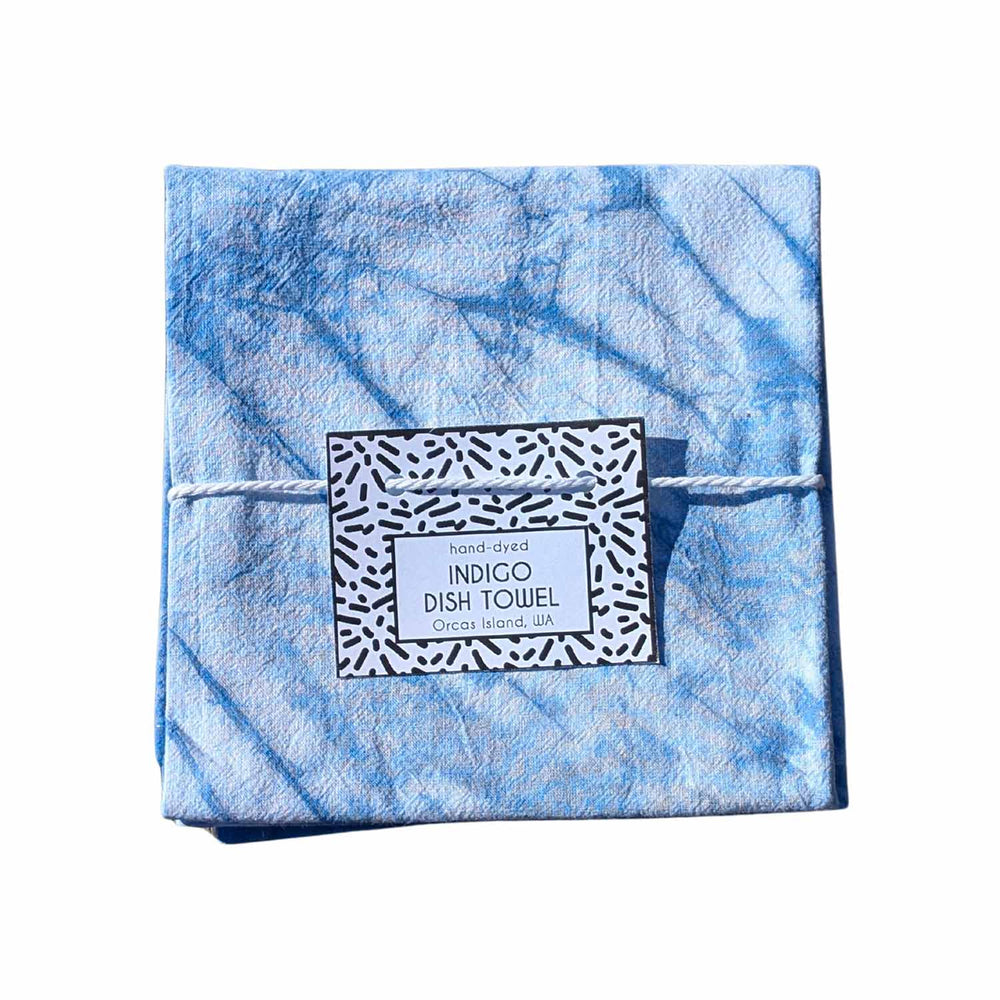 Natalie Menacho Indigo Dyed Dish Towels Marble | Made In Washington | Kitchen Gifts | Housewarming Gifts