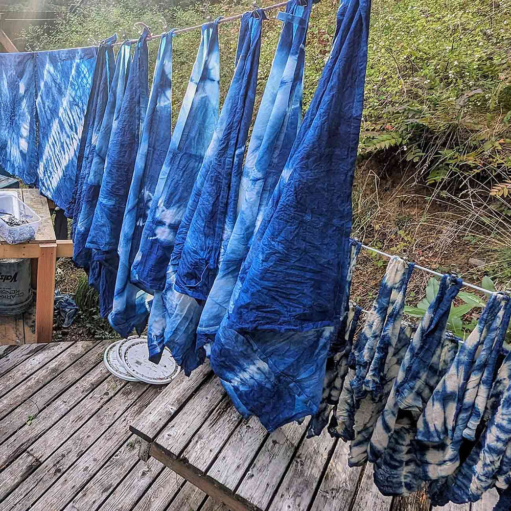 Natalie Menacho Indigo Dyed Dish Towels Marble | Made In Washington | Kitchen Gifts | Housewarming Gifts Made In The USA