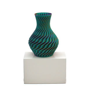 Moné Design Studio Dragon Vase | Made In Washington | Teal Orange Purple Flower Vase | Small 3-D Printed Vase | Local Gifts From The Pacific Northwest