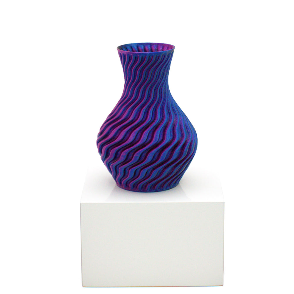 Mone Design Studio Dragon Vase | Made In Washington | Purple 3 inch 3-D Printed Flower Vase | Locally Made