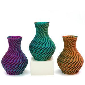 Mone Design Studio Dragon Vase | Made In Washington | Teal Orange Purple \ Flower Vase Gifts | Local Gifts | Gifts for Flower Lovers | Eco-Friendly Gifts