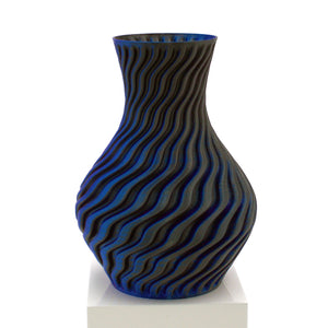 Moné Design Studio Dragon Vase | Made In Washington |  Blue Black Vase | Locally 3-D Printed Gifts