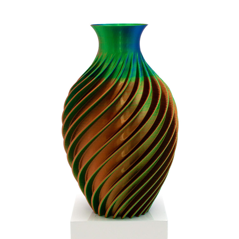 Moné Design Studio Siren Vase | Made In Washington | Green Orange Blue | Local Gifts | Gifts For Friends