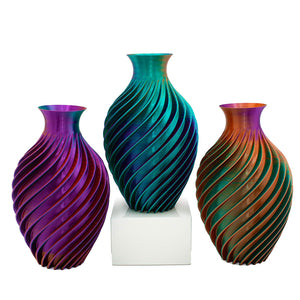 Moné Design Studio Siren Vase | Made In Washington | 3-D Printed Flower  Vase | Local Gifts Made In The USA | Eco-Friendly Gifts