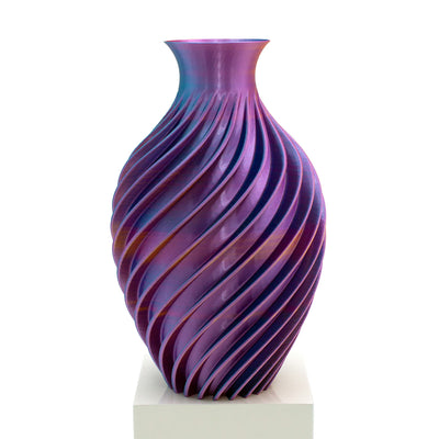 Siren Vase Pink Light Blue Gold