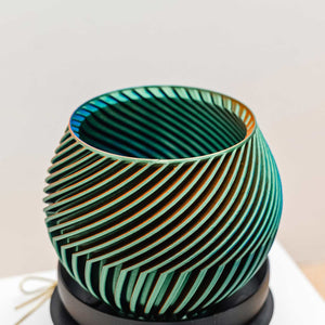 Mone Design Studio | TOR Planter | Made In Washington | Green Orange  Blue Planter | Artisan Made Gifts from the PNW