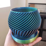 Mone Design Studio | TOR Planter | Made In Washington | Green Orange Blue | Gardener Gifts | Local Gifts