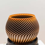 Mone Design Studio | TOR Planter | Made In Washington | Strata Golden Planter | Locally Made 3-D Gifts | Gifts For Gardeners