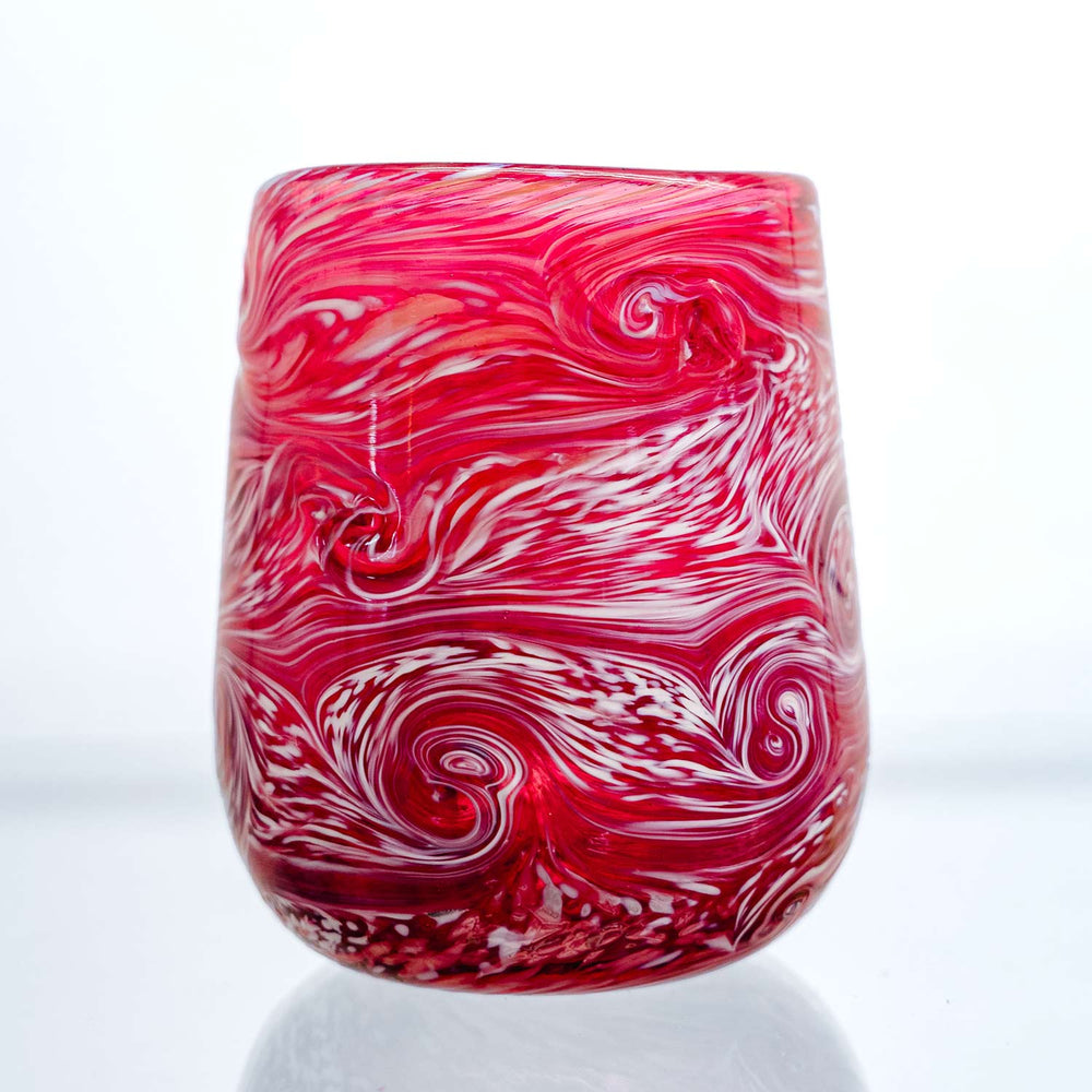 Bellingham Bay Glassworks Blown Glass Pink Votive | Made In Washington | Glass Artisan Gifts From The Pacific Northwest