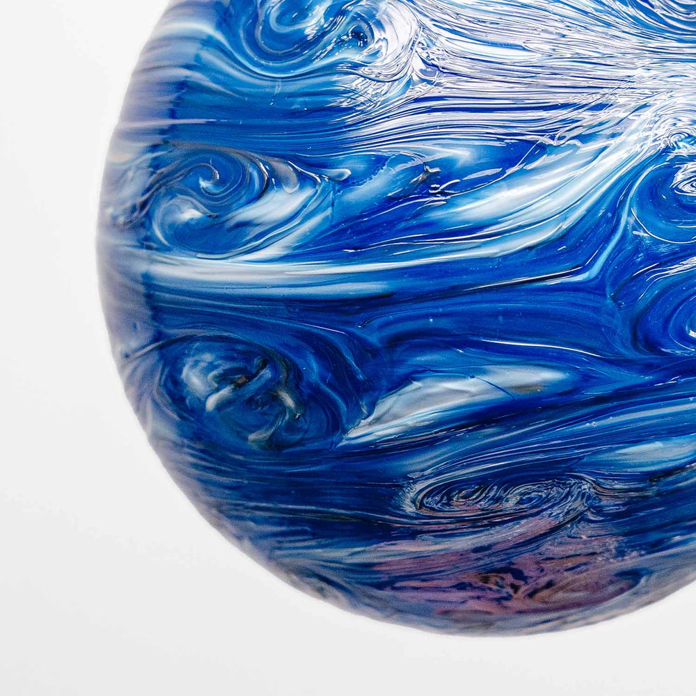 Bellingham Bay Glassworks | Made In Washington | Blue Glass Ornament | Blown Glass Ornament