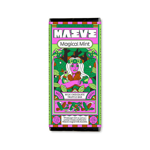 Maeve Gourmet Chocolate Magical Mint Truffle Bars | Made In Washington | Locally Made Gifts From The Pacific Northwest | Gifts For Mint Lovers