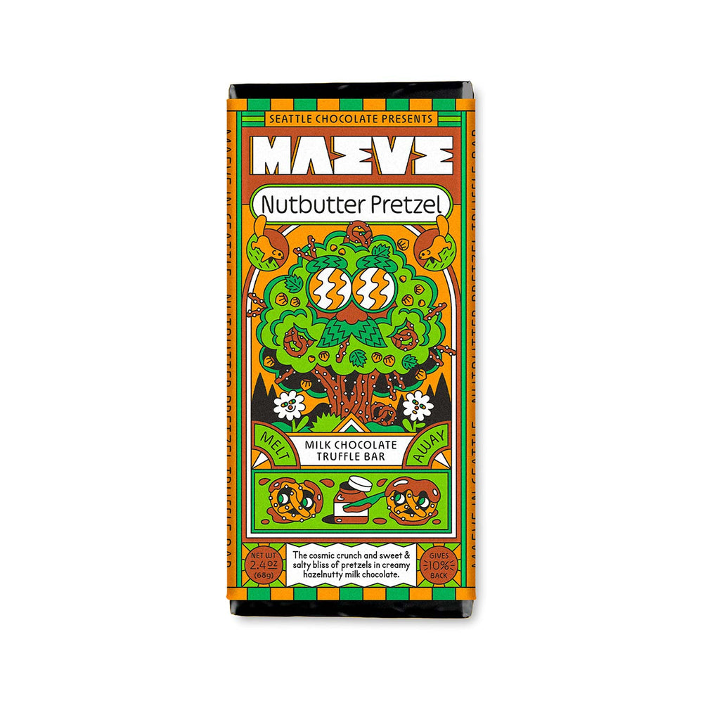 Maeve Nutbutter Pretzel Truffle Bars | Made In Washington | Chocolates From Seattle | Local Chocolate Gifts