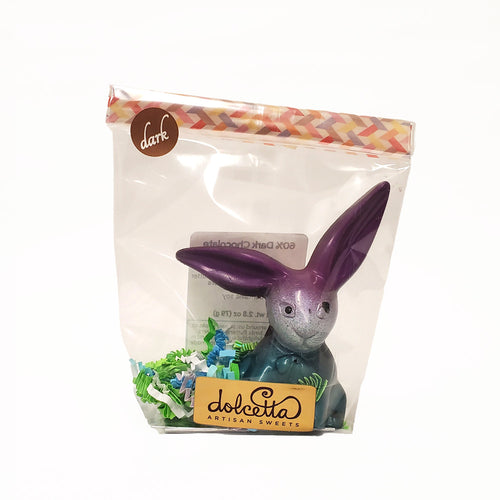 Dolcetta 60% Dark Chocolate Bunny | Made In Washington | Easter Candy | Local Gifts For Easter Baskets
